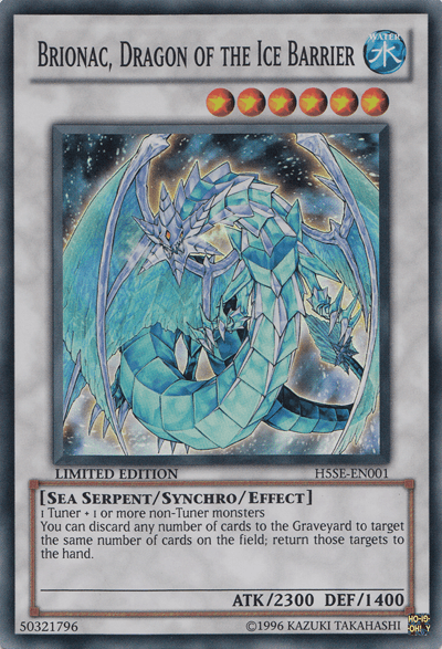 Brionac, Dragon of the Ice Barrier [H5SE-EN001] Super Rare - Josh's Cards