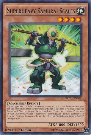Superheavy Samurai Scales [NECH-EN009] Rare - Josh's Cards