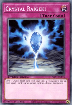 Crystal Raigeki [SGX1-ENF16] Common - Josh's Cards