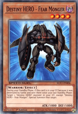Destiny HERO - Fear Monger [SGX1-ENB06] Common - Josh's Cards