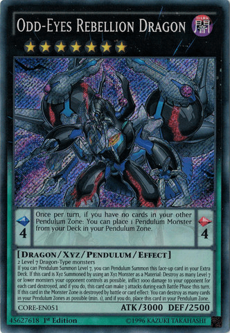 Odd-Eyes Rebellion Dragon [CORE-EN051] Secret Rare - Josh's Cards