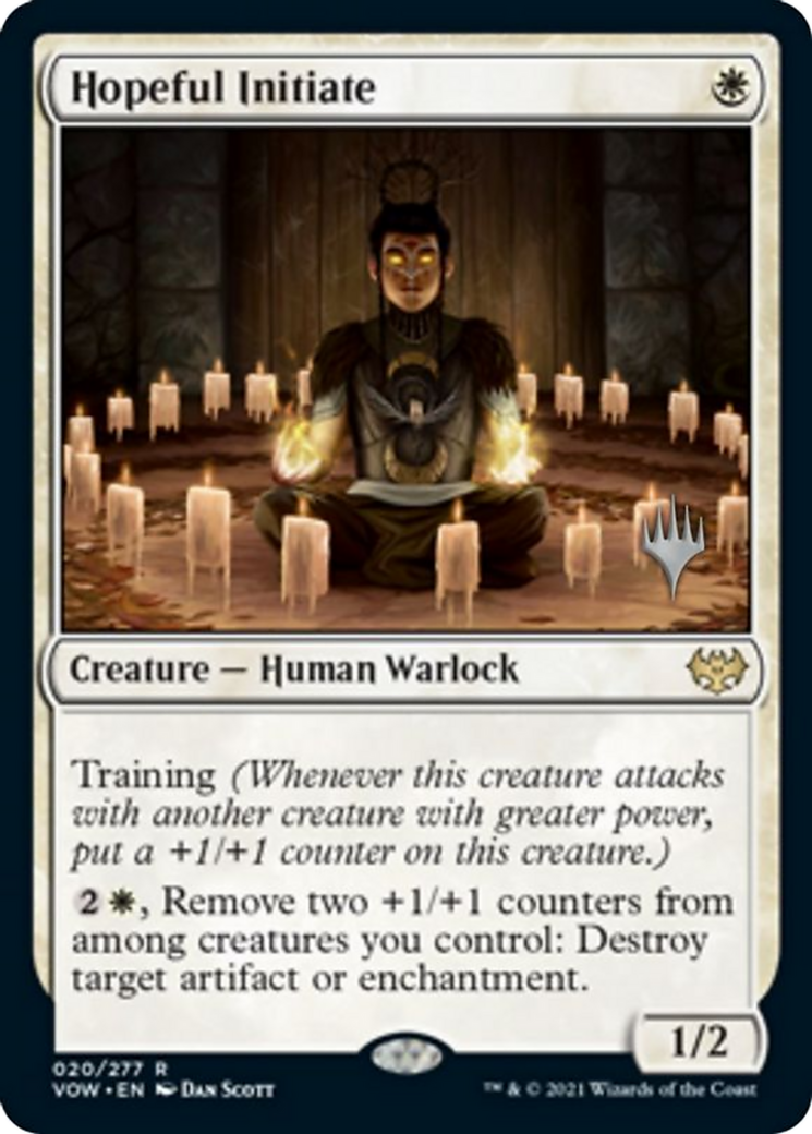 Hopeful Initiate (PPMOM-20P) - Innistrad: Crimson Vow Promos Foil