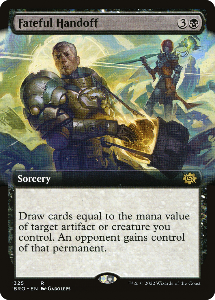 Fateful Handoff (BRO-325) - The Brothers' War: (Extended Art) Foil