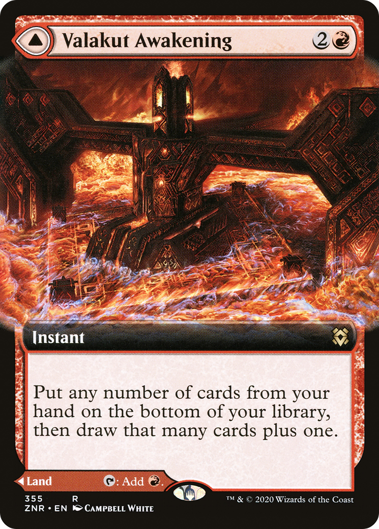 Valakut Awakening // Valakut Stoneforge (ZNR-355) - Zendikar Rising: (Extended Art)