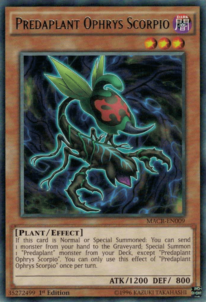 Predaplant Ophrys Scorpio [MACR-EN009] Rare - Josh's Cards