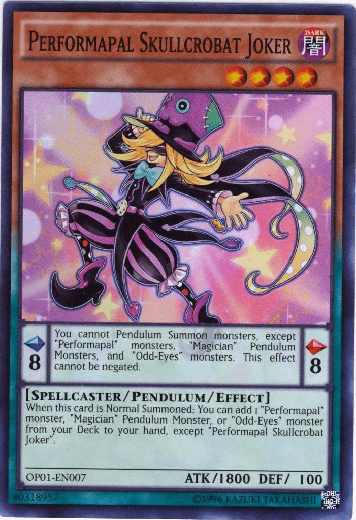 Performapal Skullcrobat Joker [OP01-EN007] Super Rare - Josh's Cards