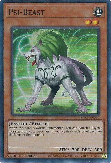 Psi-Beast [MAZE-EN040] Super Rare - Josh's Cards