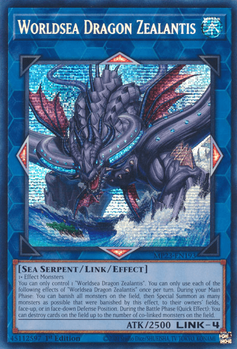 Worldsea Dragon Zealantis [MP23-EN193] Prismatic Secret Rare - Josh's Cards