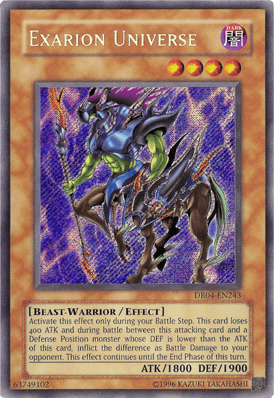Exarion Universe [DR04-EN243] Secret Rare - Josh's Cards