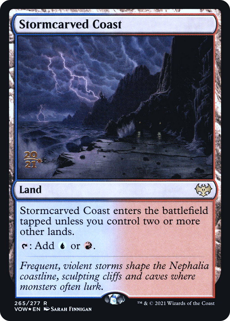Stormcarved Coast (PRE-265S) - Innistrad: Crimson Vow Promos Foil