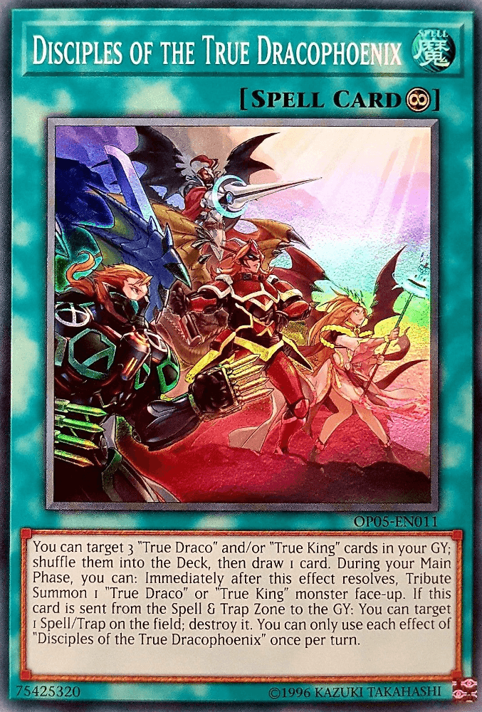 Disciples of the True Dracophoenix [OP05-EN011] Super Rare - Josh's Cards