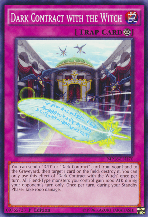 Dark Contract with the Witch [MP16-EN170] Common - Josh's Cards
