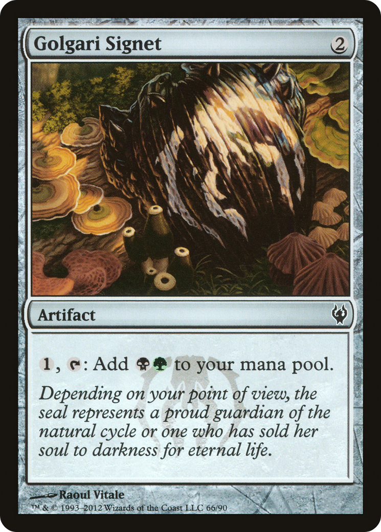 Golgari Signet (DDJ-066) - Duel Decks: Izzet vs. Golgari