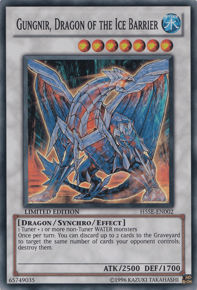 Gungnir, Dragon of the Ice Barrier [H5SE-EN002] Super Rare - Josh's Cards