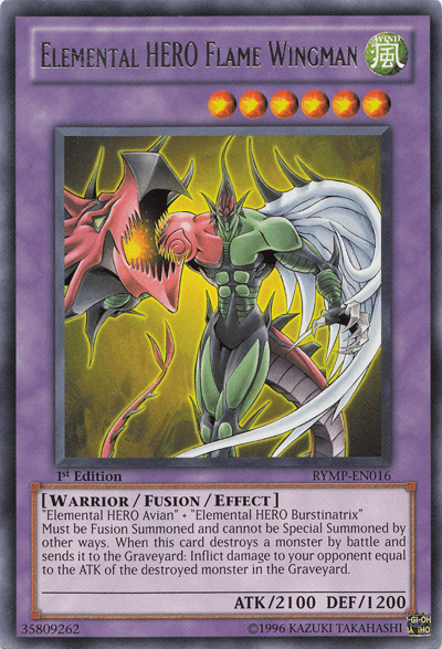 Elemental HERO Flame Wingman [RYMP-EN016] Rare - Josh's Cards
