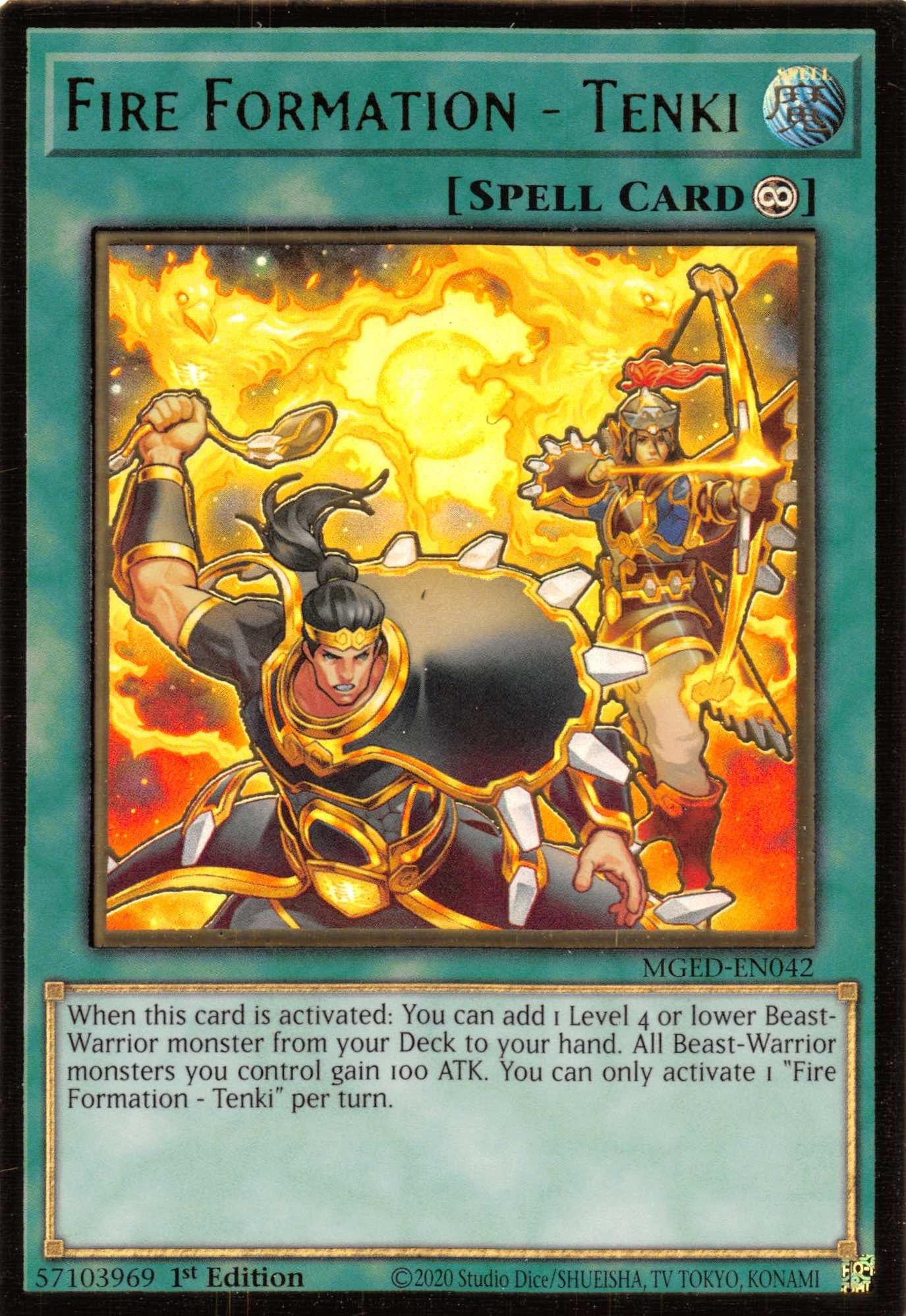 Fire Formation - Tenki [MGED-EN042] Gold Rare - Josh's Cards
