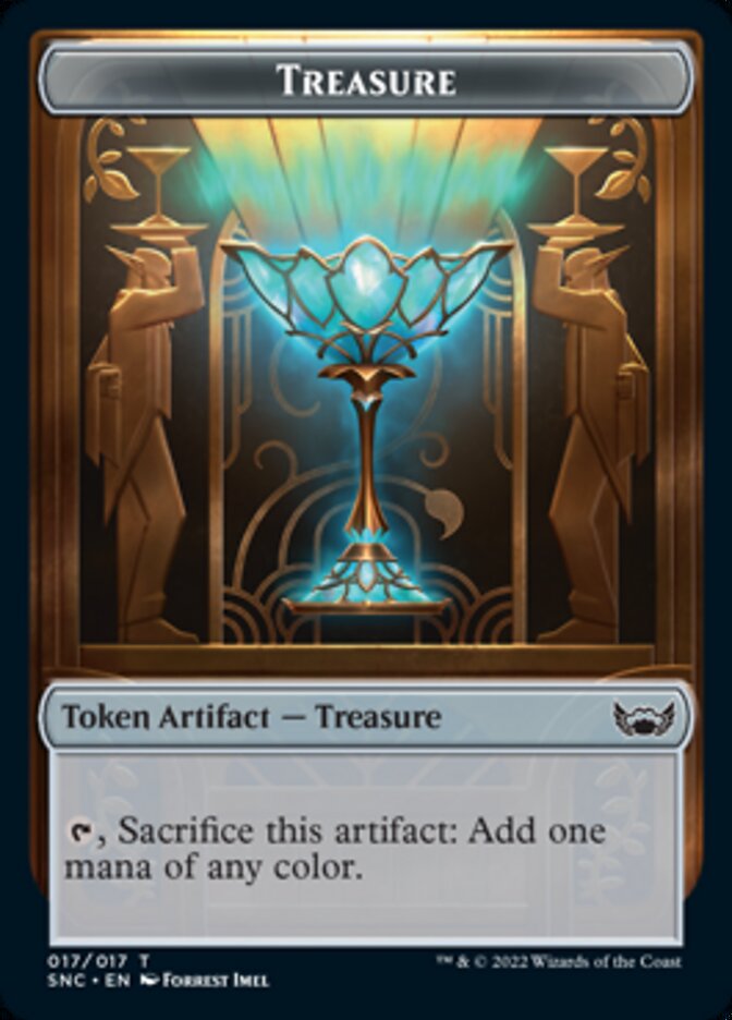 Treasure (017) // Citizen Double-Sided Token [Streets of New Capenna Tokens] Foil
