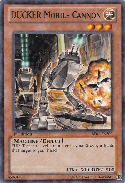 DUCKER Mobile Cannon [BP01-EN200] Starfoil Rare - Josh's Cards
