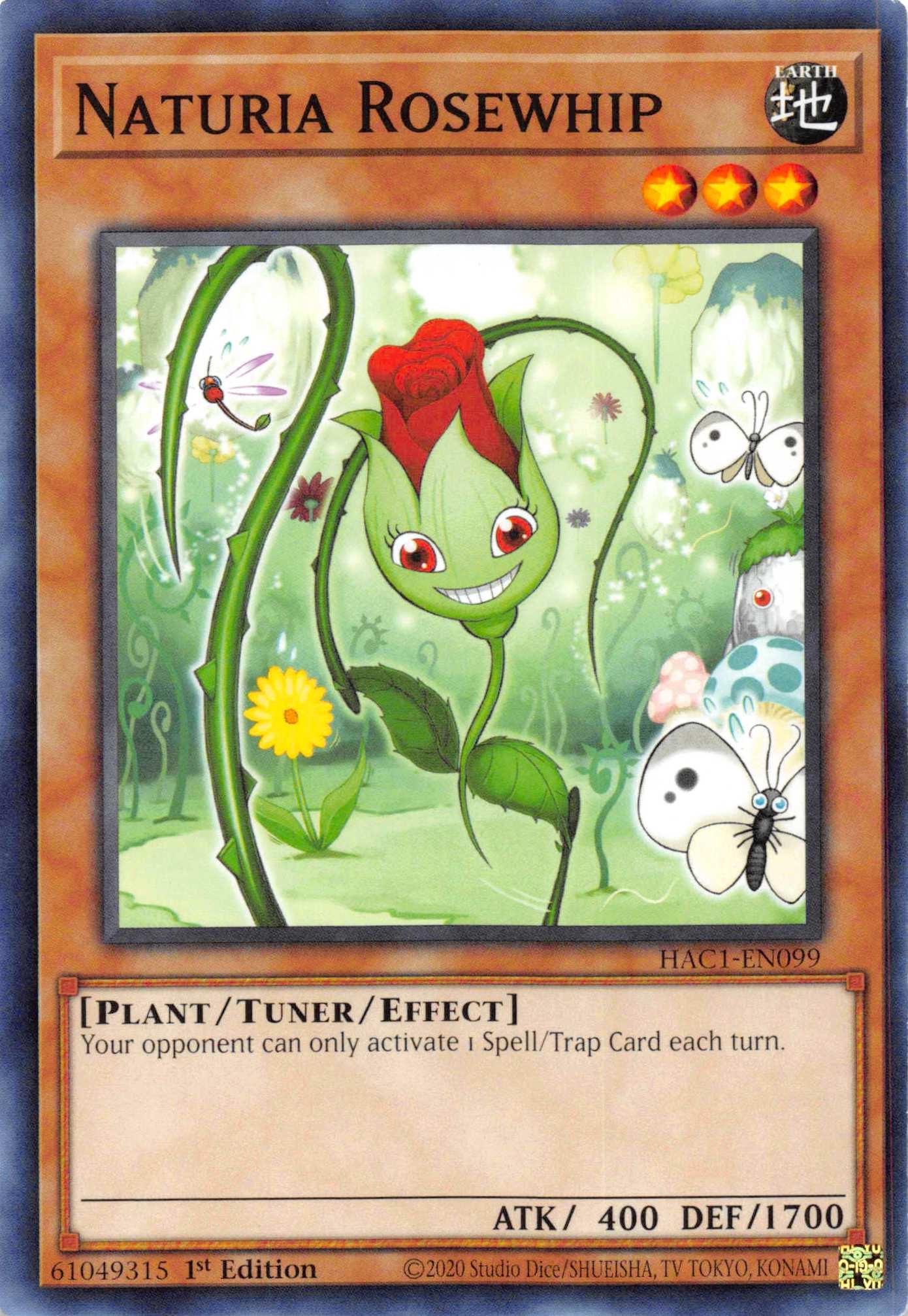 Naturia Rosewhip [HAC1-EN099] Common - Josh's Cards