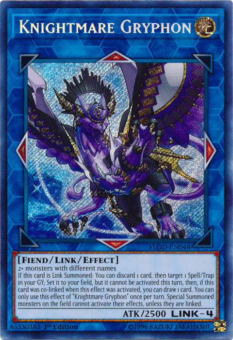 Knightmare Gryphon [FLOD-EN048] Secret Rare - Josh's Cards