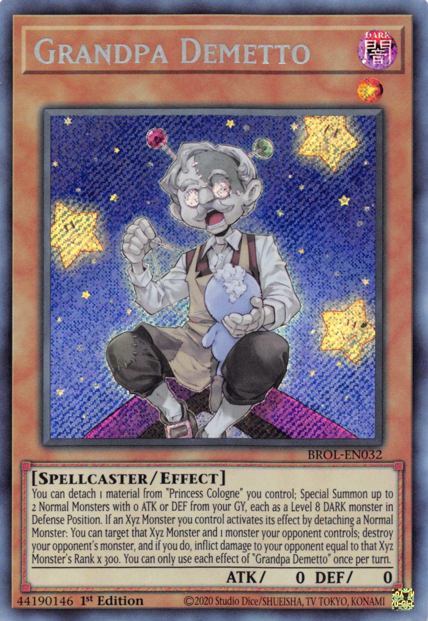 Grandpa Demetto [BROL-EN032] Secret Rare - Josh's Cards