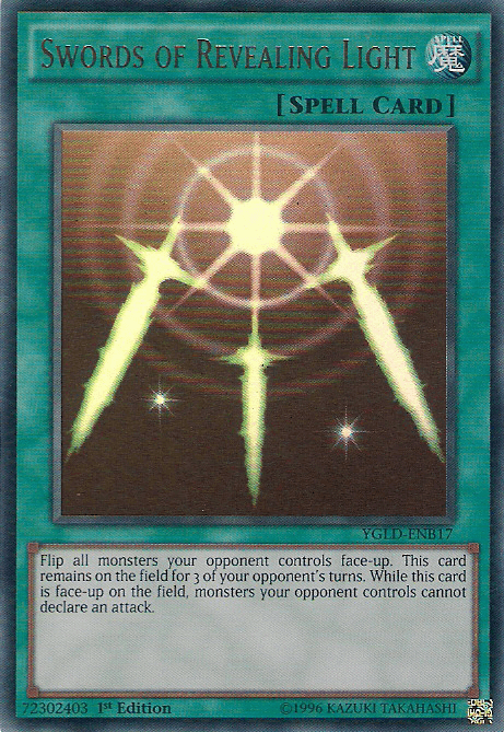 Swords of Revealing Light [YGLD-ENB17] Ultra Rare - Josh's Cards