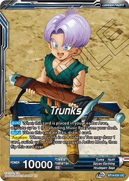 Trunks // Trunks, the Hero's Successor (BT14-031) [Cross Spirits] Parallel Foil