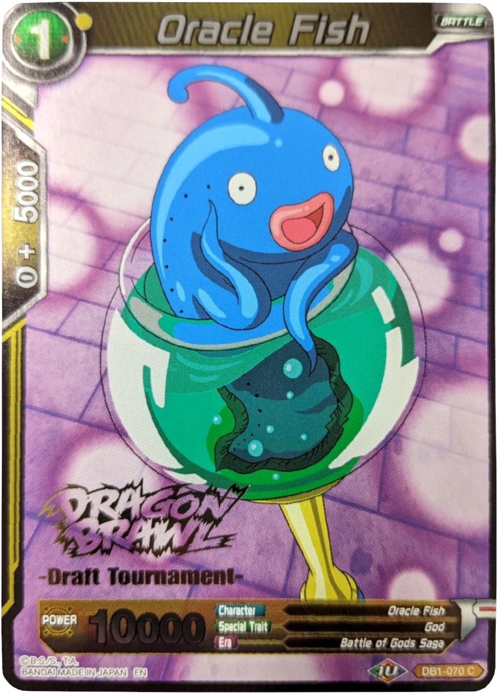 Oracle Fish (Dragon Brawl Draft Tournament Gold Stamped) (DB1-070) [Promotion Cards] Parallel Foil