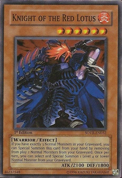 Knight of the Red Lotus [SOVR-EN032] Super Rare - Josh's Cards