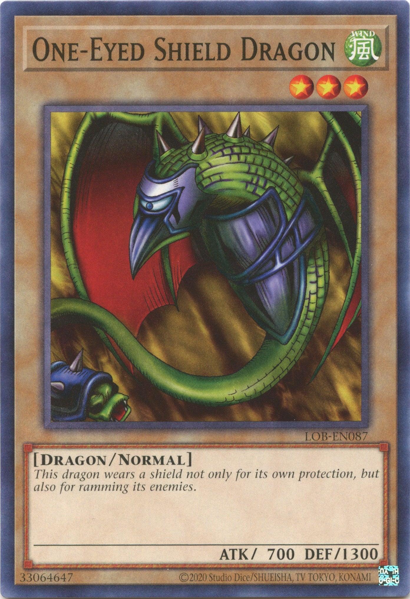 One-Eyed Shield Dragon (25th Anniversary) [LOB-EN087] Common - Josh's Cards