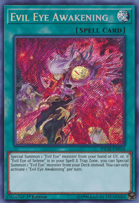 Evil Eye Awakening [INCH-EN034] Secret Rare - Josh's Cards