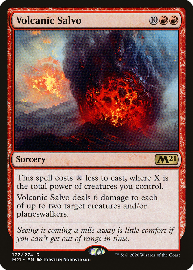 Volcanic Salvo (M21-172) - Core Set 2021 Foil