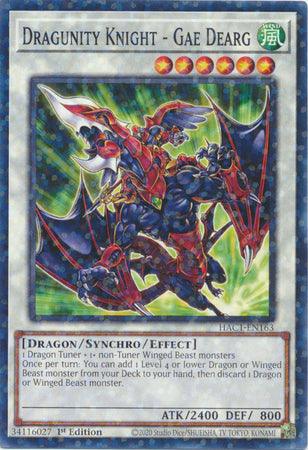 Dragunity Knight - Gae Dearg (Duel Terminal) [HAC1-EN163] Common - Josh's Cards