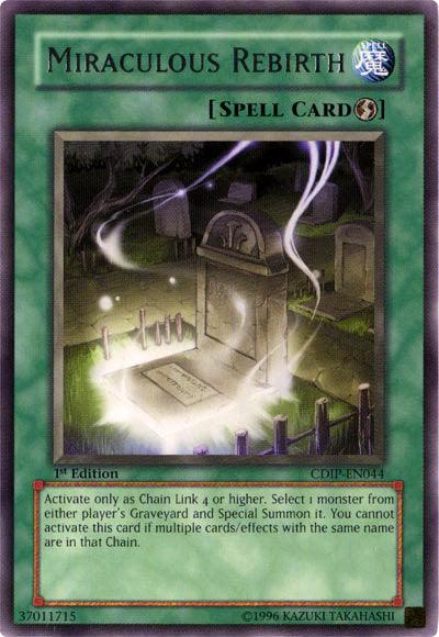 Miraculous Rebirth [CDIP-EN044] Rare - Josh's Cards