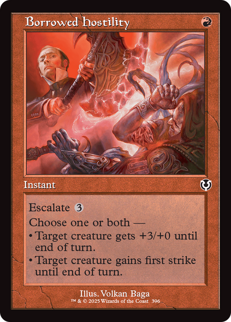 Borrowed Hostility (Retro Frame) (INR-396) - Innistrad Remastered Foil