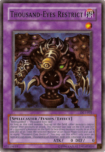 Thousand-Eyes Restrict [DL1-001] Super Rare - Josh's Cards