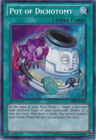 Pot of Dichotomy [SHSP-EN065] Secret Rare - Josh's Cards