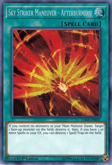 Sky Striker Maneuver - Afterburners! [DASA-EN031] Secret Rare - Josh's Cards