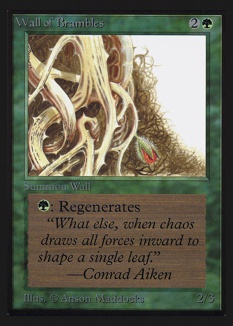 Wall of Brambles (IED-224) - Intl. Collectors' Edition