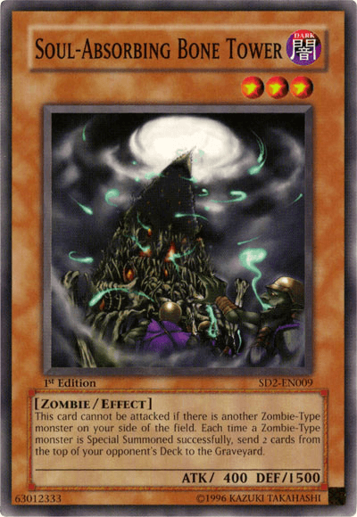Soul-Absorbing Bone Tower [SD2-EN009] Common - Josh's Cards