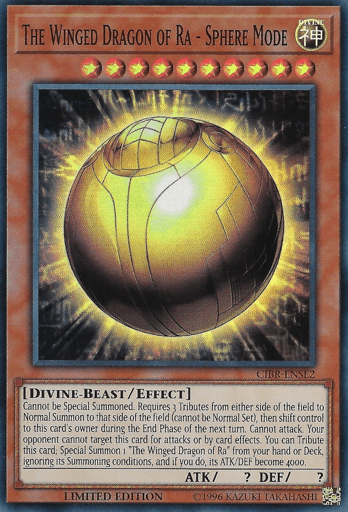 The Winged Dragon of Ra - Sphere Mode [CIBR-ENSE2] Super Rare - Josh's Cards