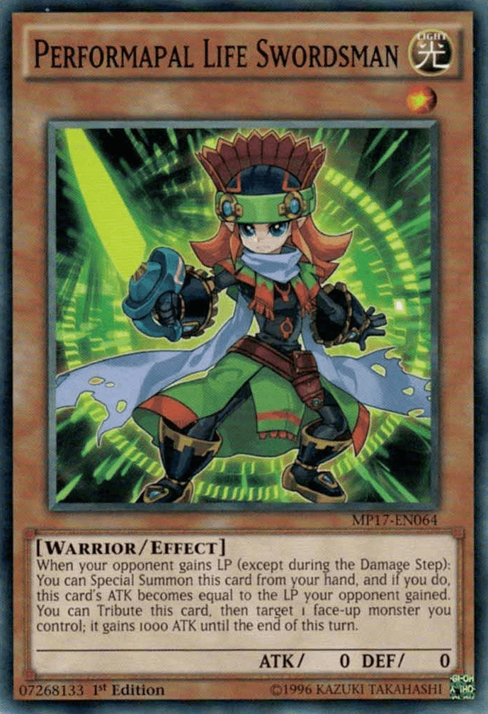 Performapal Life Swordsman [MP17-EN064] Common - Josh's Cards