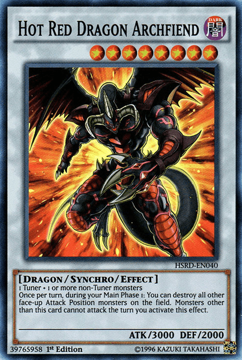Hot Red Dragon Archfiend [HSRD-EN040] Super Rare - Josh's Cards