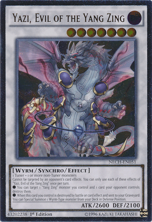 Yazi, Evil of the Yang Zing [NECH-EN051] Ultimate Rare - Josh's Cards