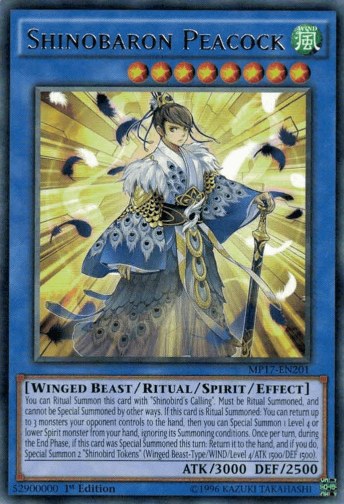Shinobaron Peacock [MP17-EN201] Rare - Josh's Cards