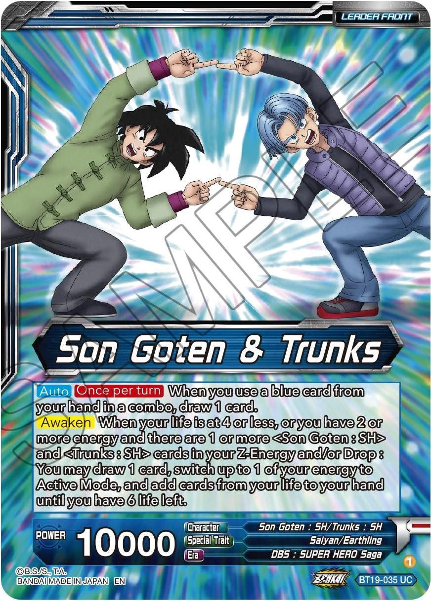 Son Goten & Trunks // Gotenks, Fusion Hiccup (BT19-035) [Fighter's Ambition] Parallel Foil
