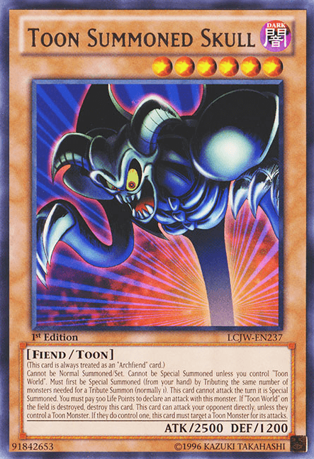 Toon Summoned Skull [LCJW-EN237] Rare - Josh's Cards