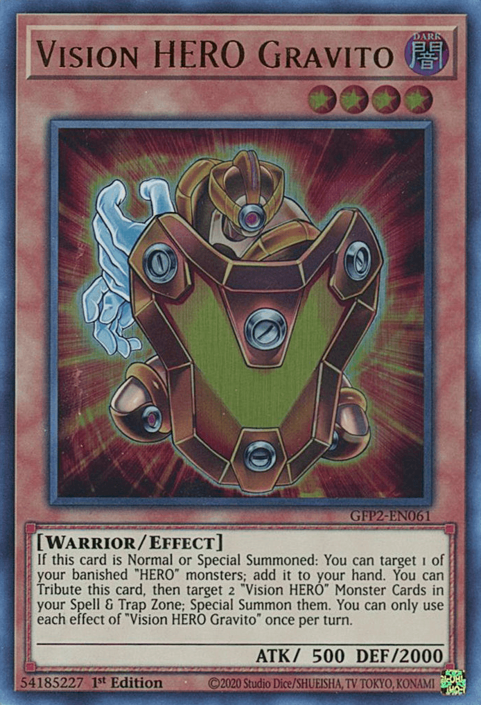 Vision HERO Gravito [GFP2-EN061] Ultra Rare - Josh's Cards