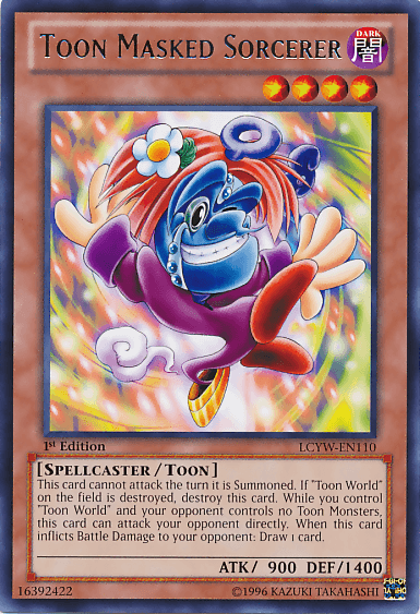 Toon Masked Sorcerer [LCYW-EN110] Rare - Josh's Cards
