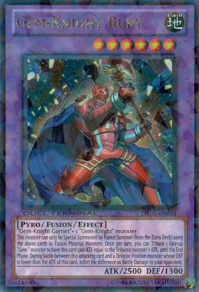 Gem-Knight Ruby [DT05-EN034] Ultra Rare - Josh's Cards
